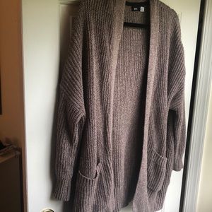 Light Brown Oversized BDG Cardigan From UO
